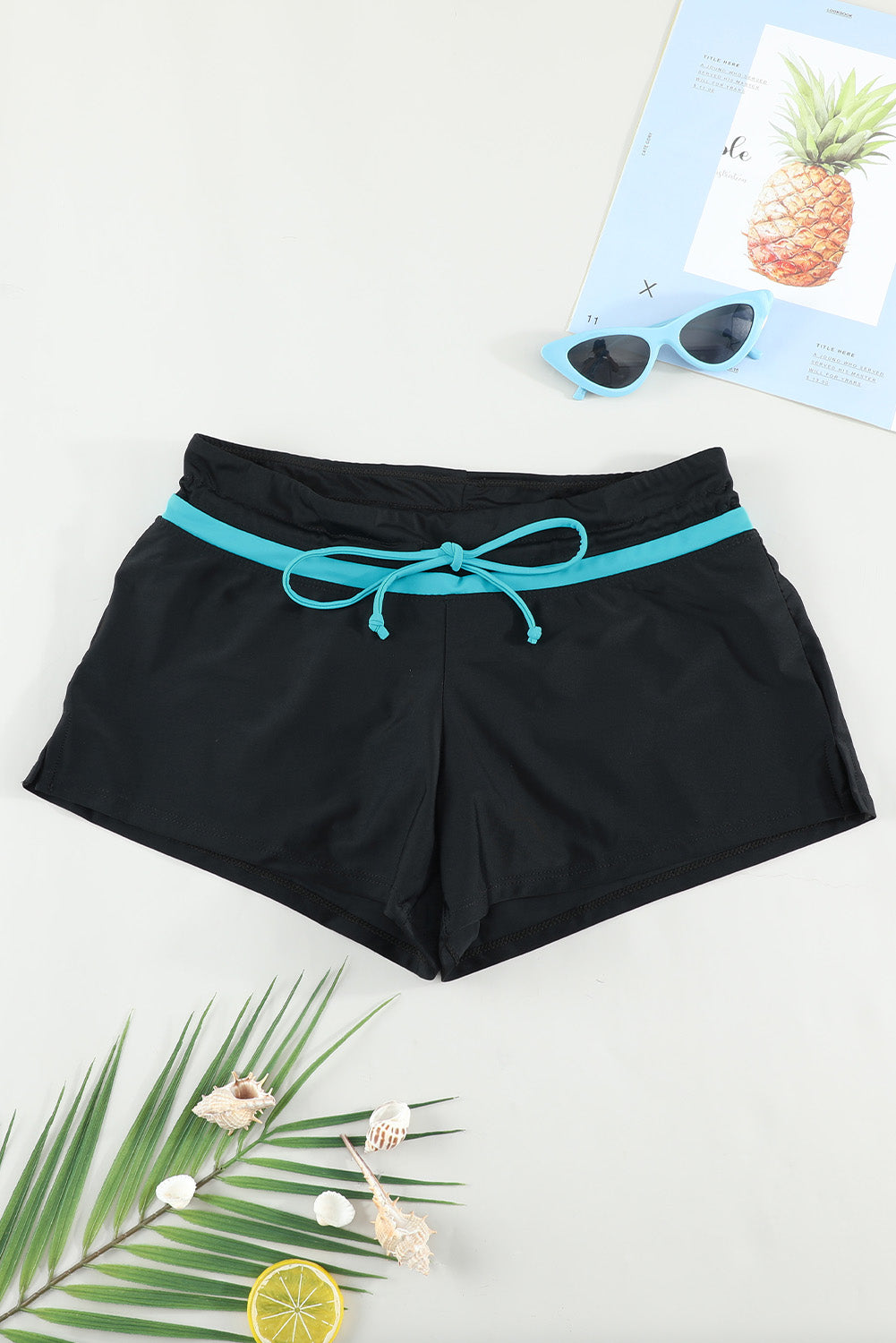 SoSwimin' Full Size Drawstring Swim Shorts