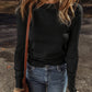 Round Neck Long Sleeve Knit Top
