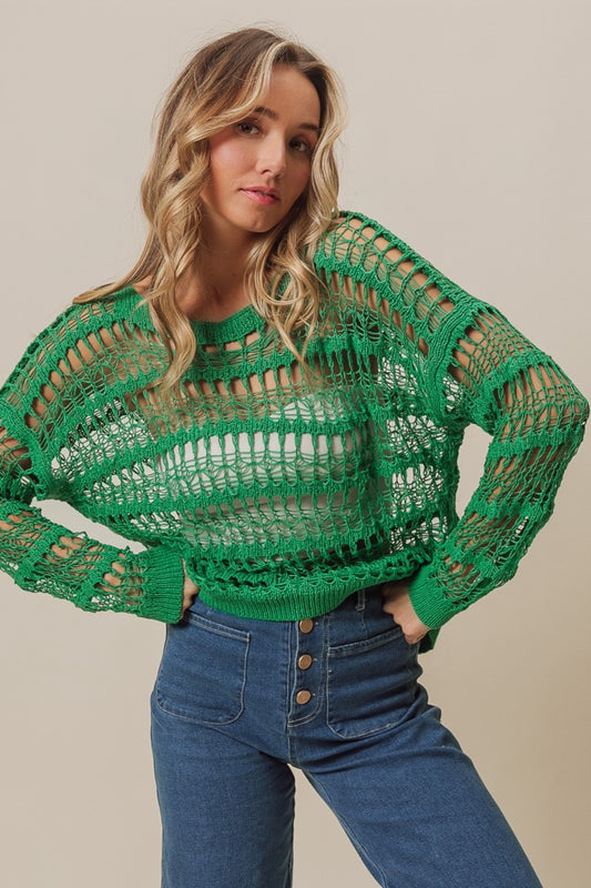 BiBi Long Sleeve Knit Cover Up - Brand BiBi