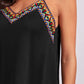 Geometric V-Neck Spaghetti Strap Cami