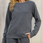 Round Neck Long Sleeve Sweatshirt