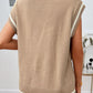 Devine Cable-Knit V-Neck Sweater Vest