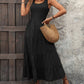 FULL SIZE Smocked Scoop Neck Sleeveless Tank Dress