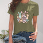 Graphic Round Neck Short Sleeve T-Shirt