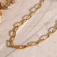 18K Gold-Plated Stainless Steel Double-Layered Necklace