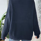 Contrast Dropped Shoulder Long Sleeve Sweater