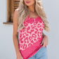Leopard Round Neck Wide Strap Tank