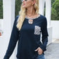 Cutout Leopard Round Neck Long Sleeve T-Shirt