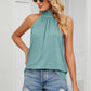 Gathered Detail Tied Sleeveless Top