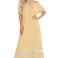 Lace Detail Short Sleeve Lounge Dress