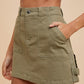 Annie Wear Cargo Denim Mini Skirt