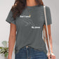 Graphic Round Neck Short Sleeve T-Shirt