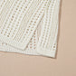 Side Slit Drawstring V-Neck Knit Cover Up Dress