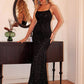 Sequin Square Neck Maxi Cami Dress