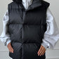 Zip Up Turtleneck Vest Coat