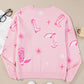 Boots Round Neck Long Sleeve Top