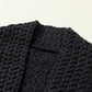 Solid Color Open Front Cardigan