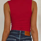 Square Neck Wide Strap Tank