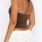 Lace Detail Halter Neck Cami