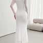 Devine Ruffled Surplice Long Sleeve Maxi Dress