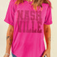 NASHVILLE Round Neck Short Sleeve T-Shirt