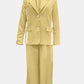 Side Striped Long Sleeve Blazer and Pants Set