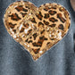 Full Size Heart Leopard Sequin Round Neck Sweatshirt