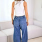 Drawstring Jeans with Pockets