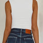 Square Neck Wide Strap Tank