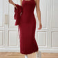 Cami Dress and Tied Long Sleeve Cardigan Set
