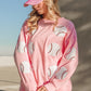 BiBi Sequin Baseball Patches French Terry Sweatshirt - Brand BiBi