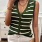 Striped V-Neck Knit Tank