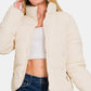 Zenana Zip Up Turtleneck Puffer Jacket with Pockets- Brand Zenana