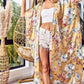 BiBi Floral Side Slit Longline Cardigan - Brand BiBi