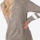 Striped Contrast Raglan Sleeve Top