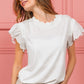 BiBi Scallop Edged Lace Trim Top - Brand BiBi