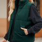 Zip Up Turtleneck Vest Coat