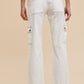 Annie Wear Straight Leg Jeans with Cargo Pockets