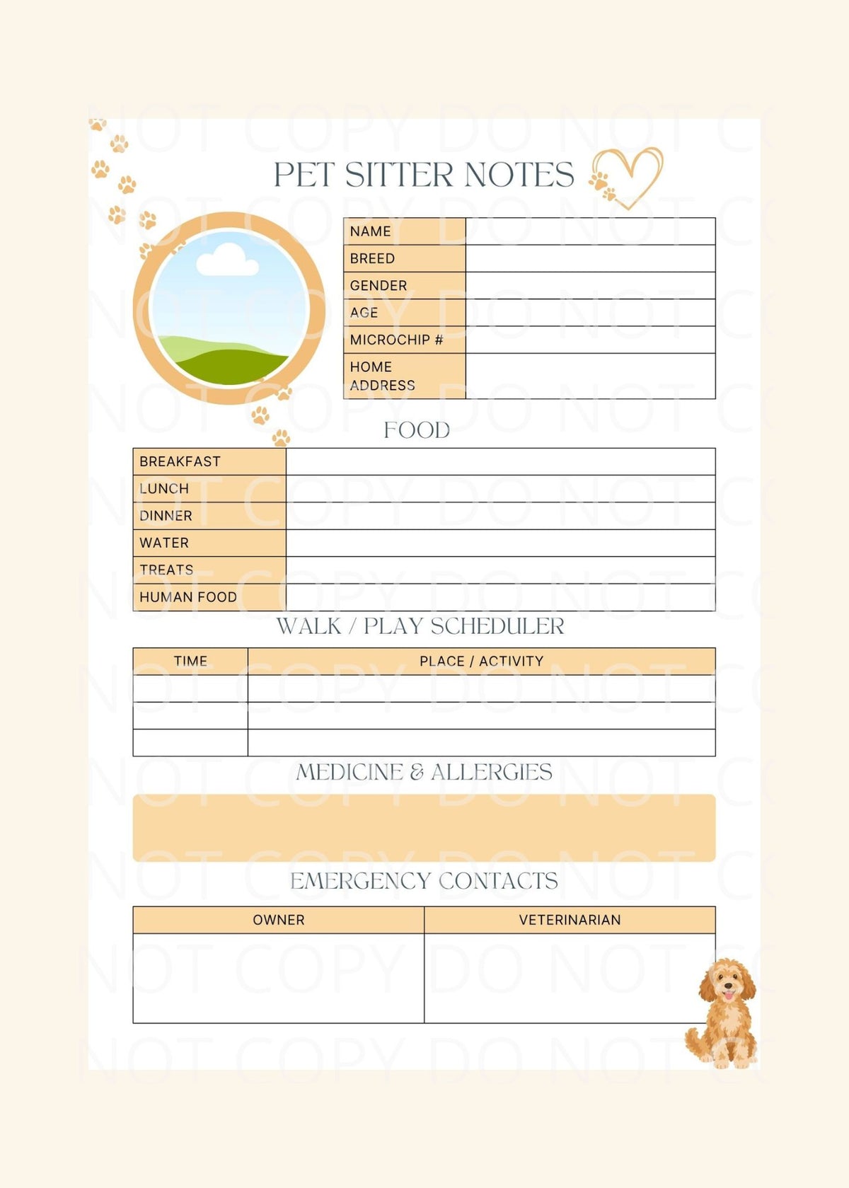 Playful Pet Planner ~ PNG JPG PDF SVG PPTX File Types