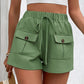Beautiful Bea Tied Elastic Waist Shorts with Pockets