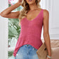 V-Neck Wide Strap Knit Vest