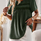 Devine Lace Detail Round Neck Short Sleeve Blouse