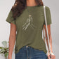 Full Size Graphic Round Neck Short Sleeve T-Shirt