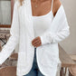 Pocketed Eyelet Open Front Cover Up
