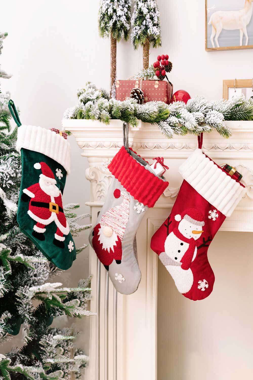 3-Pack Christmas Stocking Ornaments