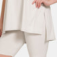 Zenana Full Size V-Neck Short Sleeve Slit T-Shirt and Shorts Set