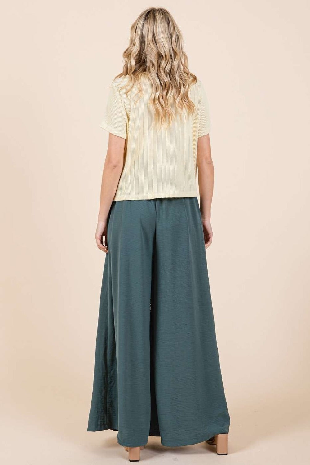 Mittoshop Pleated Wide Leg Pants *