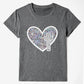 Full Size Graphic Heart Round Neck Short Sleeve T-Shirt