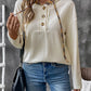 Perfee Drawstring Long Sleeve Hooded T-Shirt