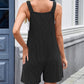 Lovelet Knotted Wide Strap Scoop Neck Overalls